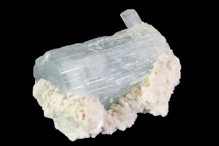 Aquamarine Crystal On Feldspar - Namibia #93691